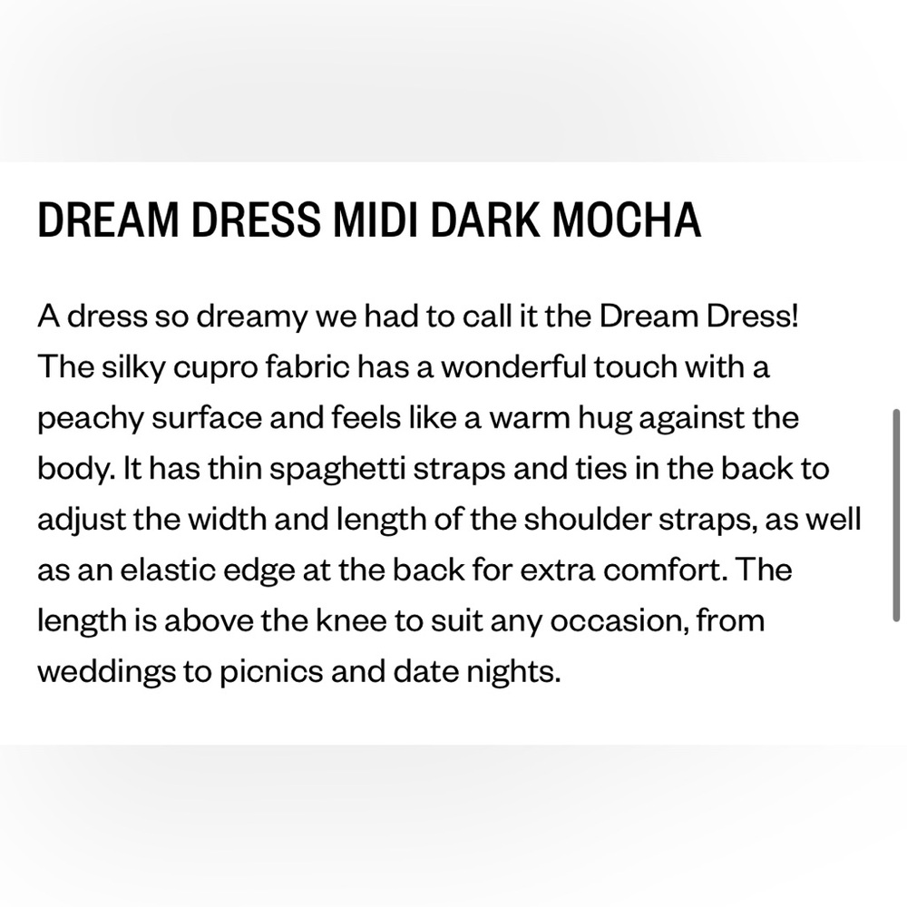DJERF AVENUE brown mocha open back midi dress size medium - Picture 6 of 8